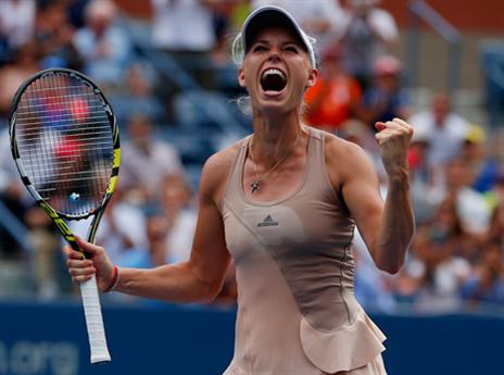 ניצחון גדול שלה. ווז'ניאקי (gettyimages)