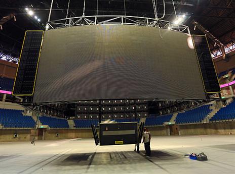 מסכי הענק בארנה