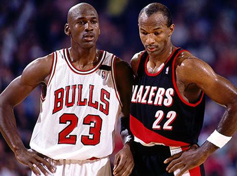 קלייד תמיד הפסיד בהשוואות לג'ורדן (getty)