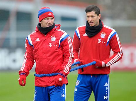שווייני, גם לבנדובסקי מתקשה לעצור אותו (gettyimages)
