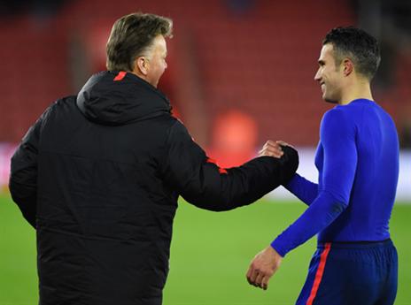 הצמד ההולנדי של יונייטד, ואן פרסי ו-ואן חאל (gettyimages)