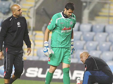 נשאר במכבי פ"ת. גיגי (צילום: אלן שיבר)