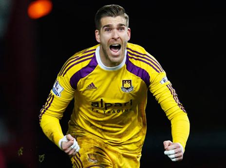 אדריאן, העלה את ווסטהאם (gettyimages)