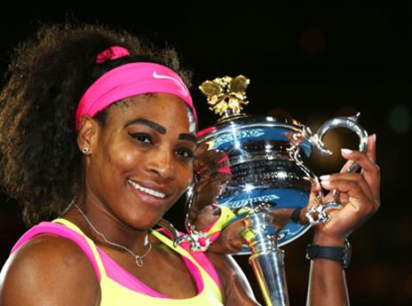 מספר 1, ובצדק. סרינה עם הפריט החדש שייכנס לה לארון (gettyimages)