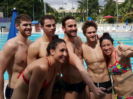 האתגר המרכזי העונה: אליפות העולם. שחייני ישראל (צילום: באדיבות הוועד האולימפי)