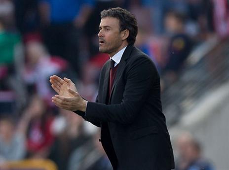 לואיס אנריקה, ביקר את כר הדשא (GETTYIMAGES)