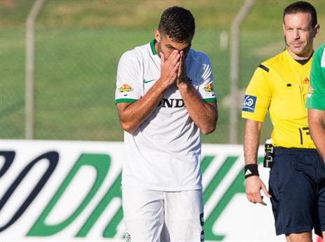 שכטר בהבעת פנים אופיינית בחיפה, יחזור לחייך בבית"ר ירושלים? (עודד קרני)