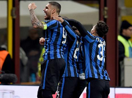 כיפרו על ההפסד הכואב לפיורנטינה. אינטר חוגגת (getty)