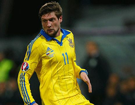 סלז'ניוב, שחקן המריבה, בימים שעוד היה חלק מסגל אוקראינה (gettyimages)