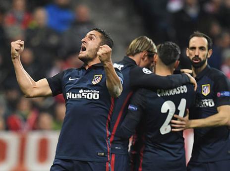 אתלטיקו הדיחה גם את באיירן (GETTYIMAGES)