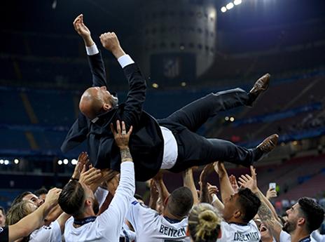 האליל של אוהדי ריאל. זידאן (getty)