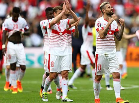 שווייץ תחגוג העפלה היסטורית לשמינית הגמר? (gettyimages)