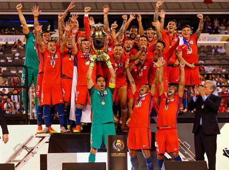 זכייה שניה רצופה של צ'ילה (getty)