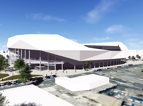 ההדמייה של האצטדיון המחודש (מנספלד קהת אדריכלים)