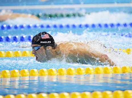 הפעם פלפס מתחרה בעיקר כדי להנות (getty)