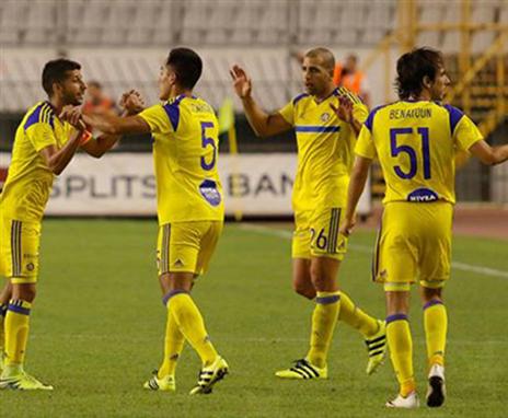 שחקני מכבי הערב בספליט (gettyimages)