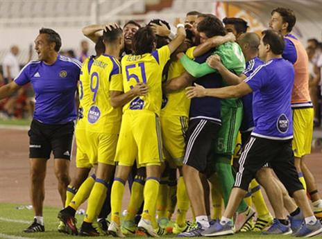 מכבי ת"א חוגגת בקרואטיה. יכולה לעלות מהבית (האתר הרשמי)