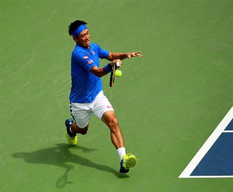 נישיקורי. הגשם לא עצר אותו (Getty)