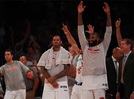 כרמלו מתרשם מקור הרוח של תומאס (Getty)