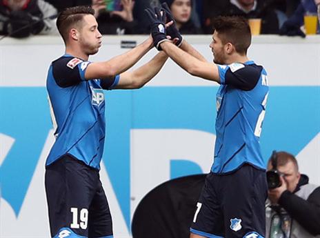 חזרה לעצמה. הופנהיים חוגגת על מיינץ (getty)