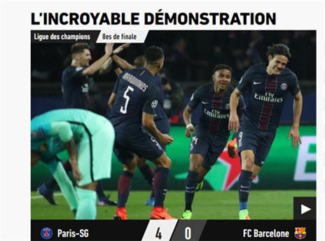 אחת הכותרות בל'אקיפ: "תצוגה מדהימה"