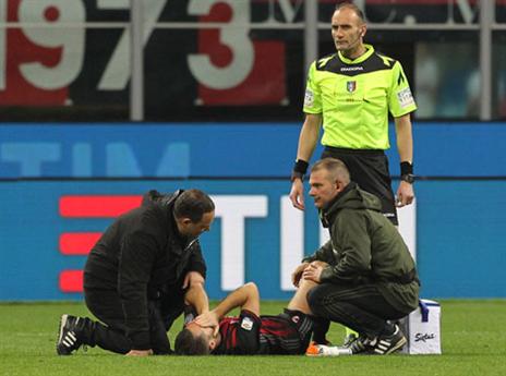 ברטולאצ'י. הפציעה המהירה ביותר בליגה האיטלקית (Getty)