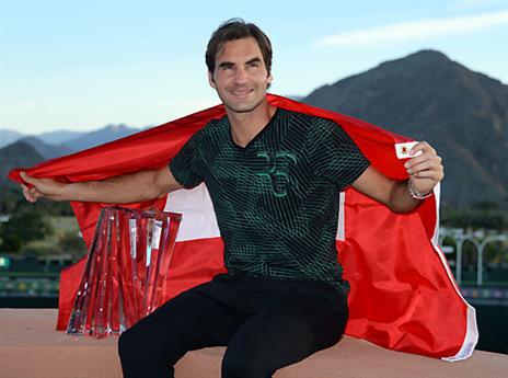 2017 ממשיכה לחייך אליו. פדרר (gettyimages)