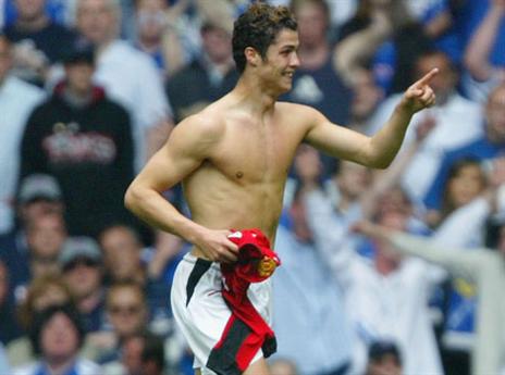 רונאלדו חוגג מול מילוול. תחילתו של סיפור האהבה עם קרדיף (Getty)