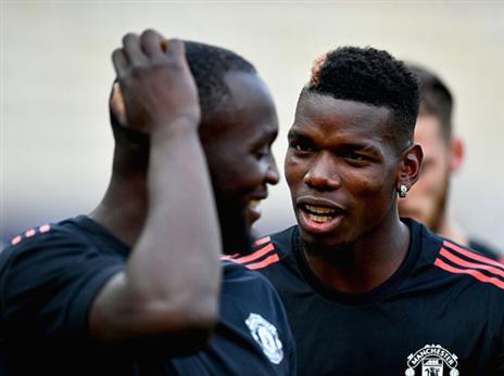 שיתוף פעולה פורה. פוגבה ולוקאקו (getty)