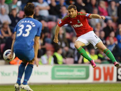 במדי סוואנזי. סיבוב כושל באירופה (Getty)