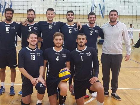 ניצחון מרשים. שחקני ק.ק. ת"א (איגוד הכדורעף)