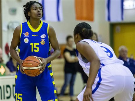 טיפאני הייז. כמעט 21 נקודות לערב (צילום: עודד קרני, באדיבות מנהלת ליגת העל לנשים בכדורסל)