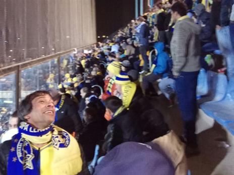 אוהדי מכבי ת"א בספרד. טענו ליחס גס מנציג המועדון