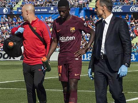 שיחק רק שלושה משחקים לפני שנפצע. דמבלה (Getty)