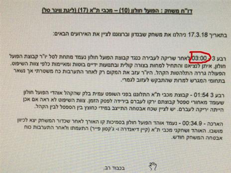 דו"ח השופט. מועד ההרחקה שונה