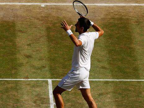 התפרצות רגשות של הסרבי בסיום (getty)