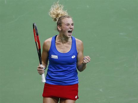 סיניאקובה. צ'כיה מרחק ניצחון מתואר (Srdjan Stevanovic, GETTY)