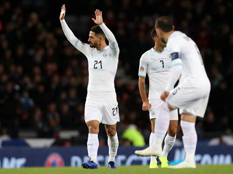 בירם כיאל. לא חגג עד הסוף את השער (getty)