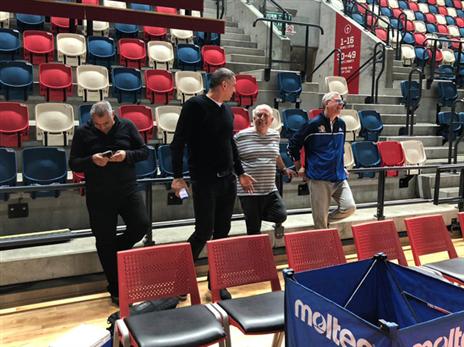 ראשי הנבחרת באימון. "השכל הישר גבר"