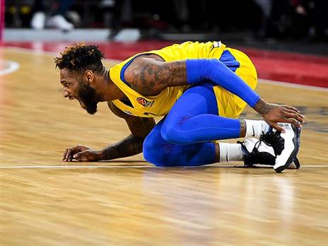 קיין נפצע, אך חזר לשחק (getty, Patrick Albertini)