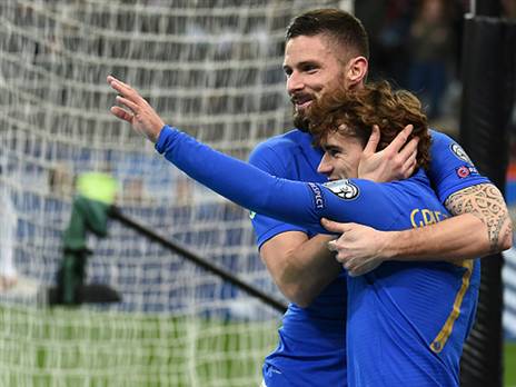 התקפה קטלנית. ז'ירו עם גריזמן (getty)