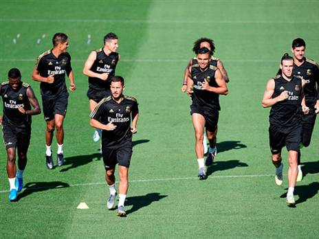 בייל וחאמס באימון. זידאן בונה עליהם (Getty)