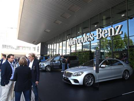 שטח הפעילות של מרצדס בנץ בתערוכת פרנקפורט 2019 (צילום: יצרן)