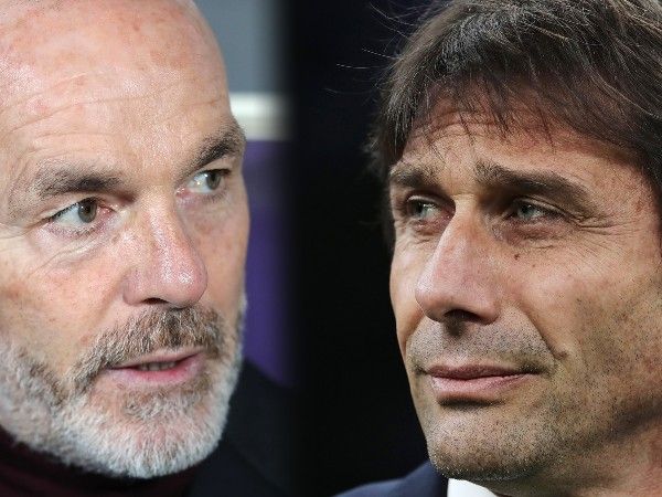 אנטוניו קונטה וסטפנו פיולי. קרב מרתק גם על הקווים (Getty)