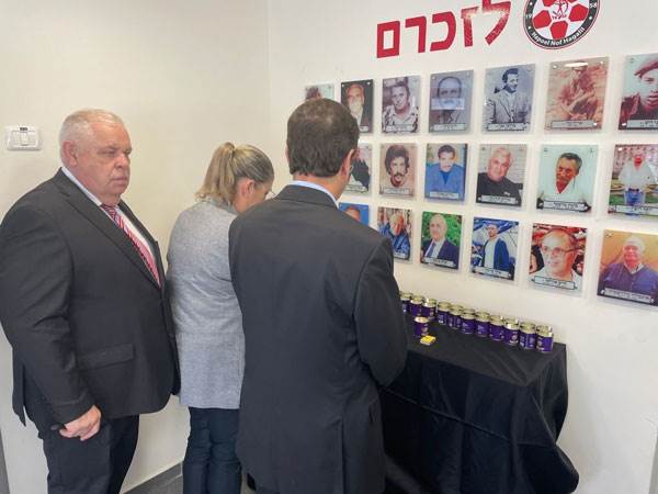 הנשיא הרצוג נכח בטקס החניכה של פינת ההנצחה ליקירי המועדון