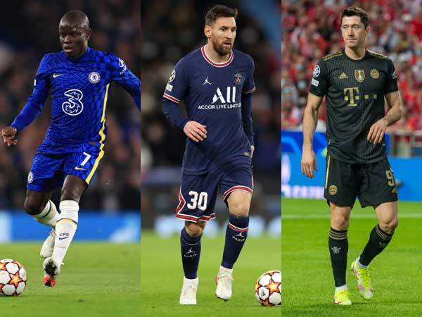 שילוב חזק מאוד. מסי, לבנדובסקי וקאנטה (GETTY)