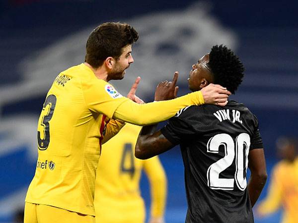 ויניסיוס וג'רארד פיקה. הרבה טראש טוק (Getty)