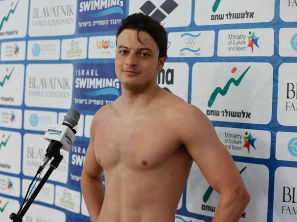 תומר פרנקל. קבע שיא אישי (גיא יחיאלי, באדיבות איגוד השחייה)