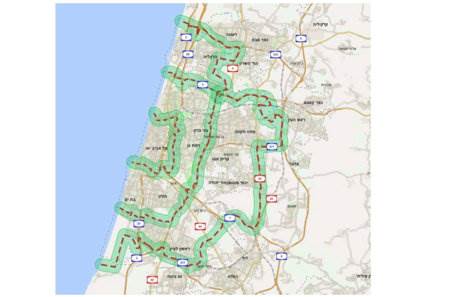 חציה ברכב פרטי של כל טבעת תחויב בתשלום: בבוקר 5 שקלים לטבעת החיצונית, 10 שקלים לכל טבעת פנימית, אחר הצהריים מחצית מהסכום
