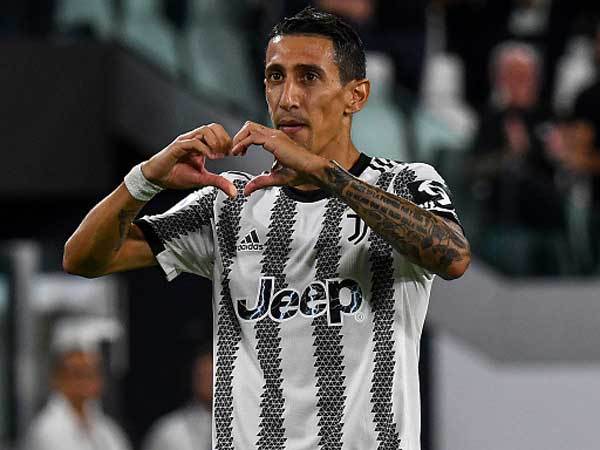 אנחל די מריה. בפעם השנייה: יובנטוס נגד מכבי חיפה בצ'מפיונס (Mondadori Portfolio, GETTY)